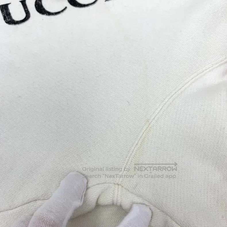 Gucci Gucci White logo letter teddy bear printed cotton hooded d Size US S / EU 44-46 / 1 - 9 Thumbnail