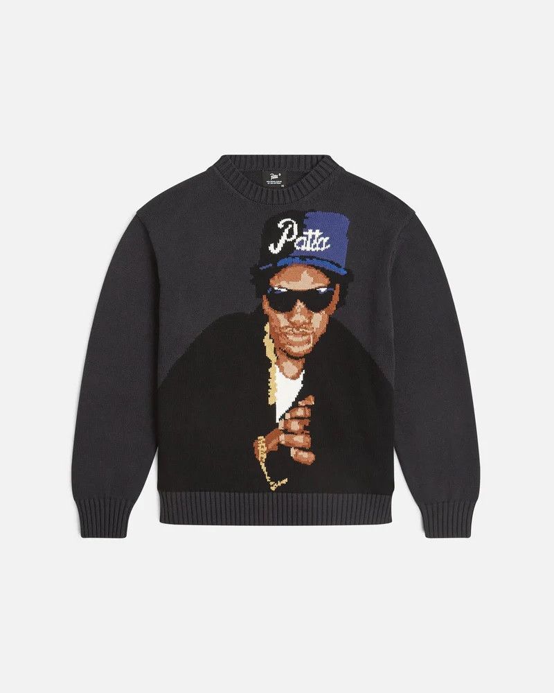 Patta o1mle0426 Patta Old School Knitted Sweater in Black Size US XS / EU 42 / 0 - 1 Thumbnail