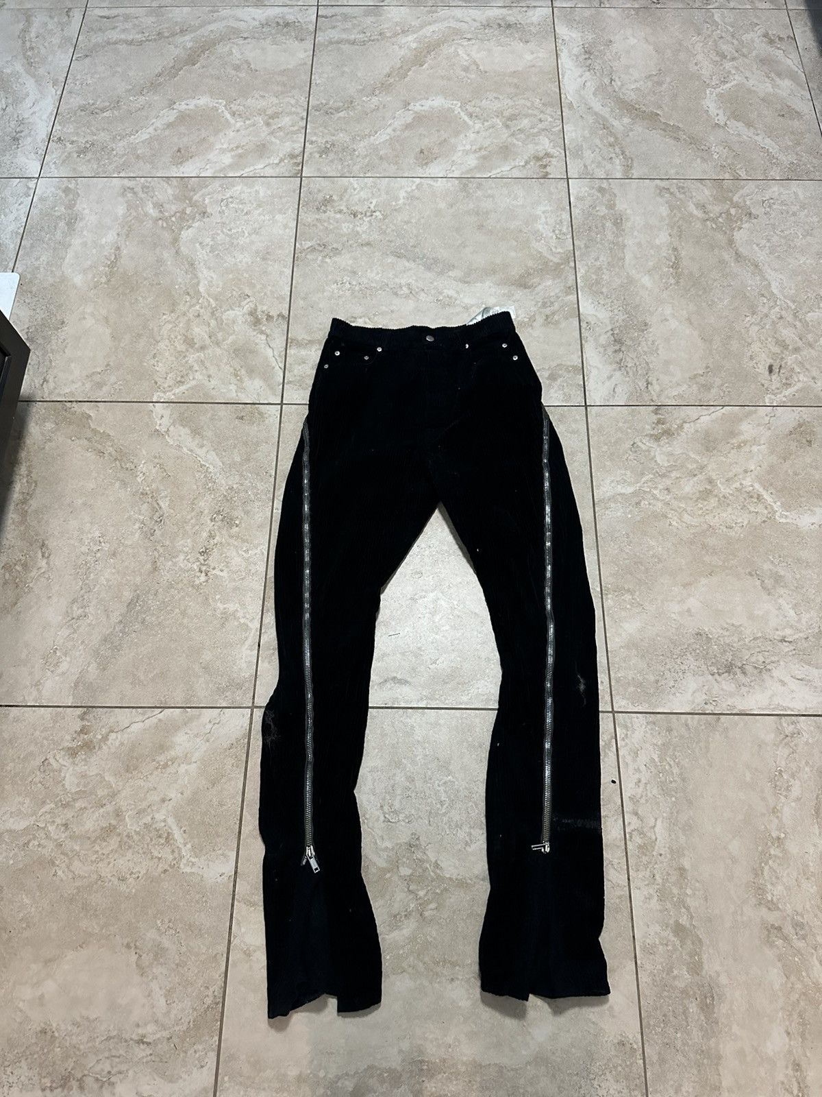 Rick Owens RICK OWENS FW22 "STROBE" RUNWAY CORDUROY BOLAN BANANAS Size US 28 / EU 44 - 3 Thumbnail