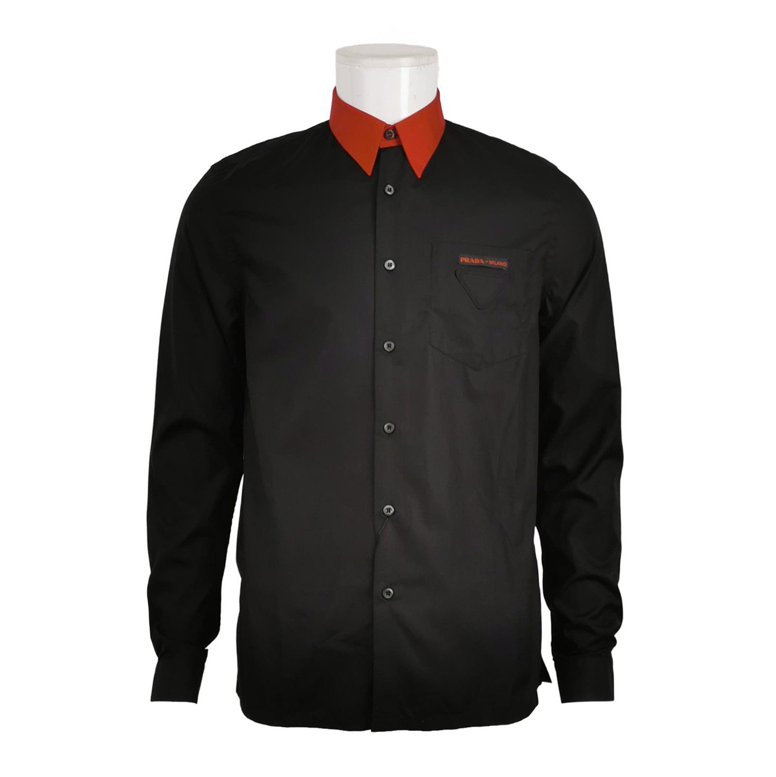 Prada Prada Colorblock Long Sleeve Shirt 0089 Size M / US 6-8 / IT 42-44 - 1 Thumbnail