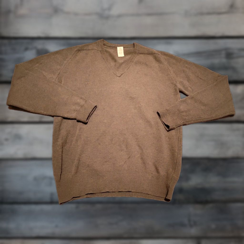 Vintage VINTAGE Lord Jeff Tall Fellow Wool Sweater Men's Pullover Size Large Green 80s 90s Outdoor Casual Size US L / EU 52-54 / 3 - 1 Thumbnail
