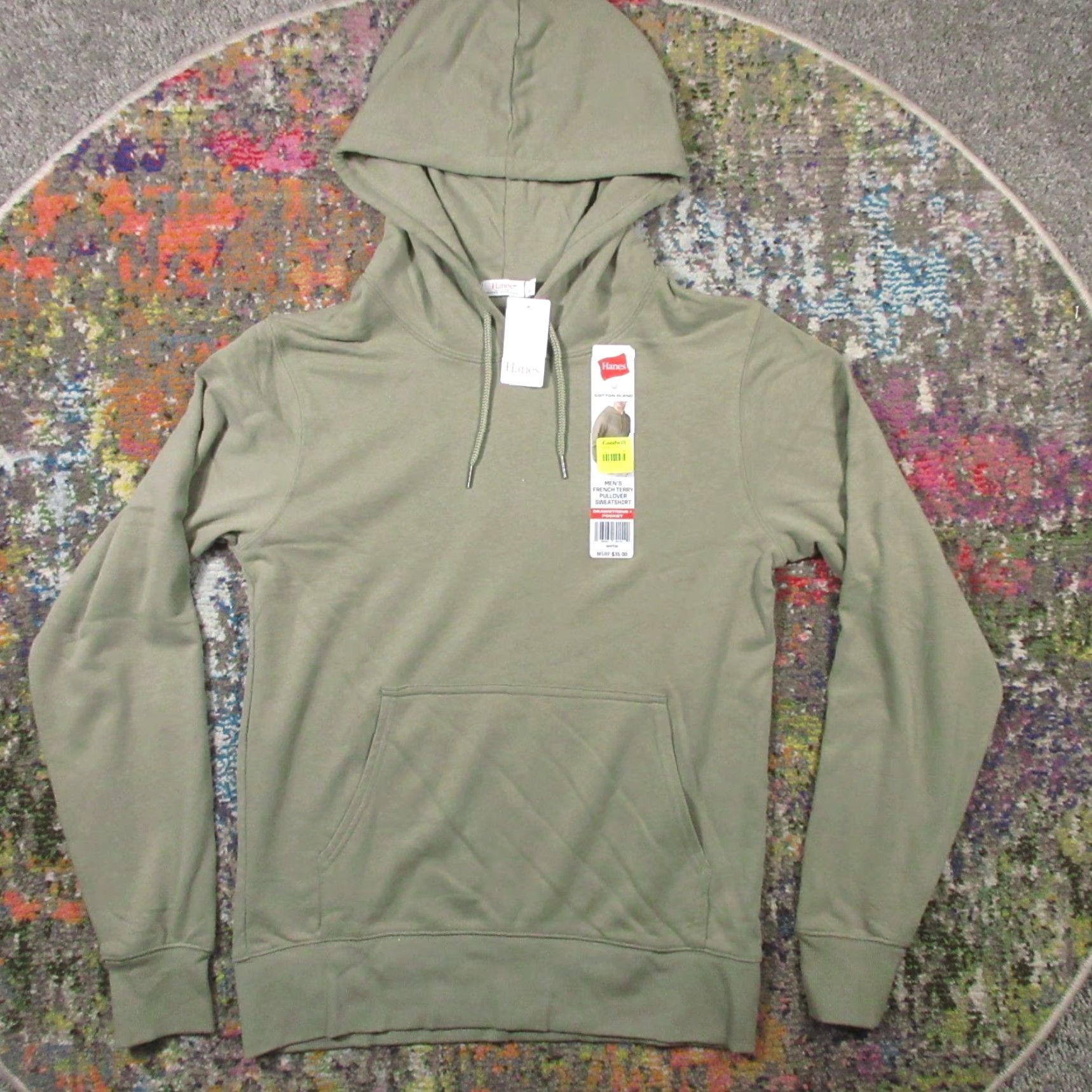 Hanes Hanes Men's Green Pullover Hoodie Fleece Sweatshirt Regular Fit ```Hanes Men's Green Pullover Hoodie Fleece Sweatshirt Regular Fit``` Size US S / EU 44-46 / 1 - 2 Thumbnail