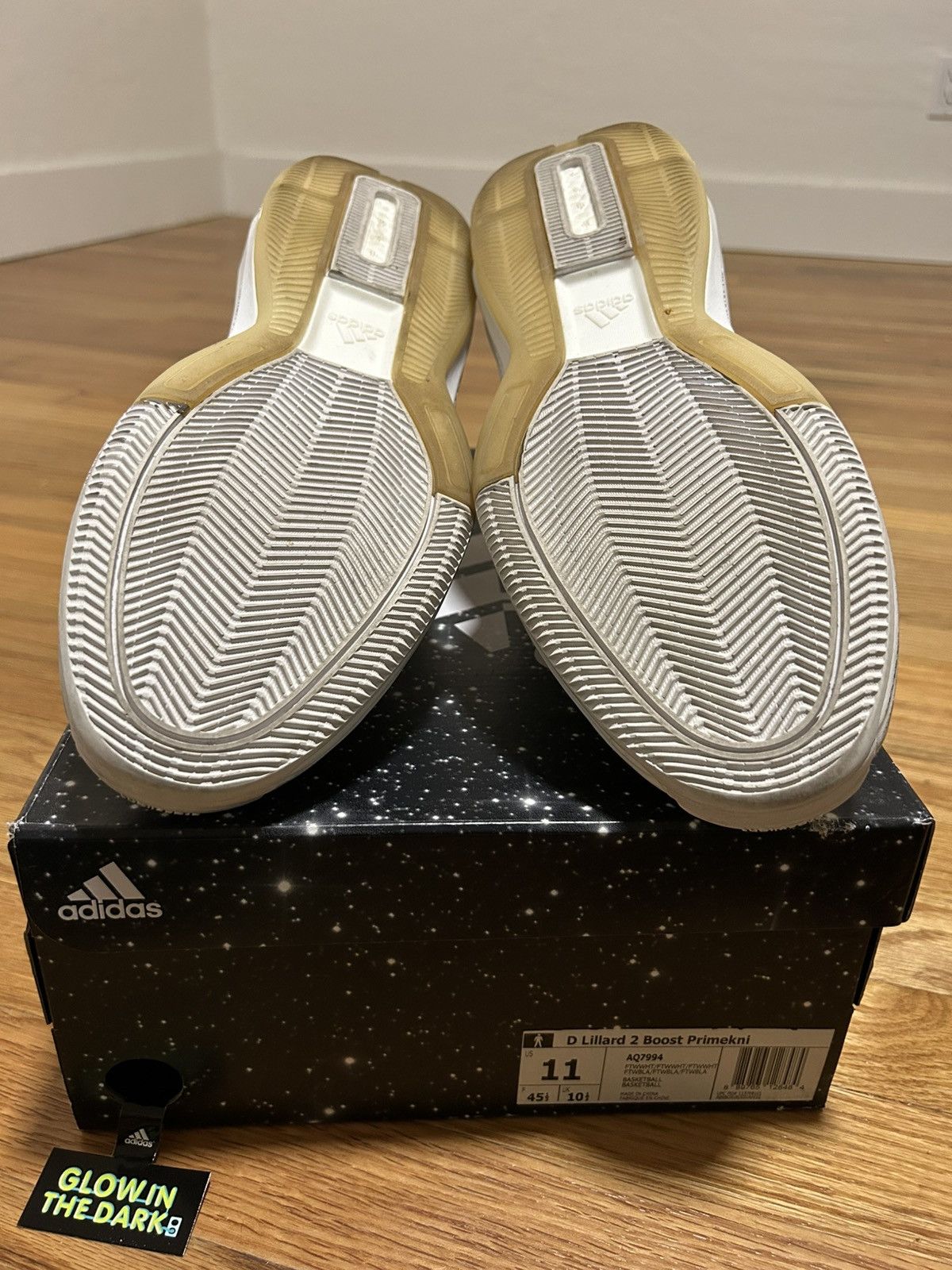 Adidas D Lillard 2 Boost Primeknit Glow in the Dark size 11 Size US 11 / EU 44 - 5 Thumbnail