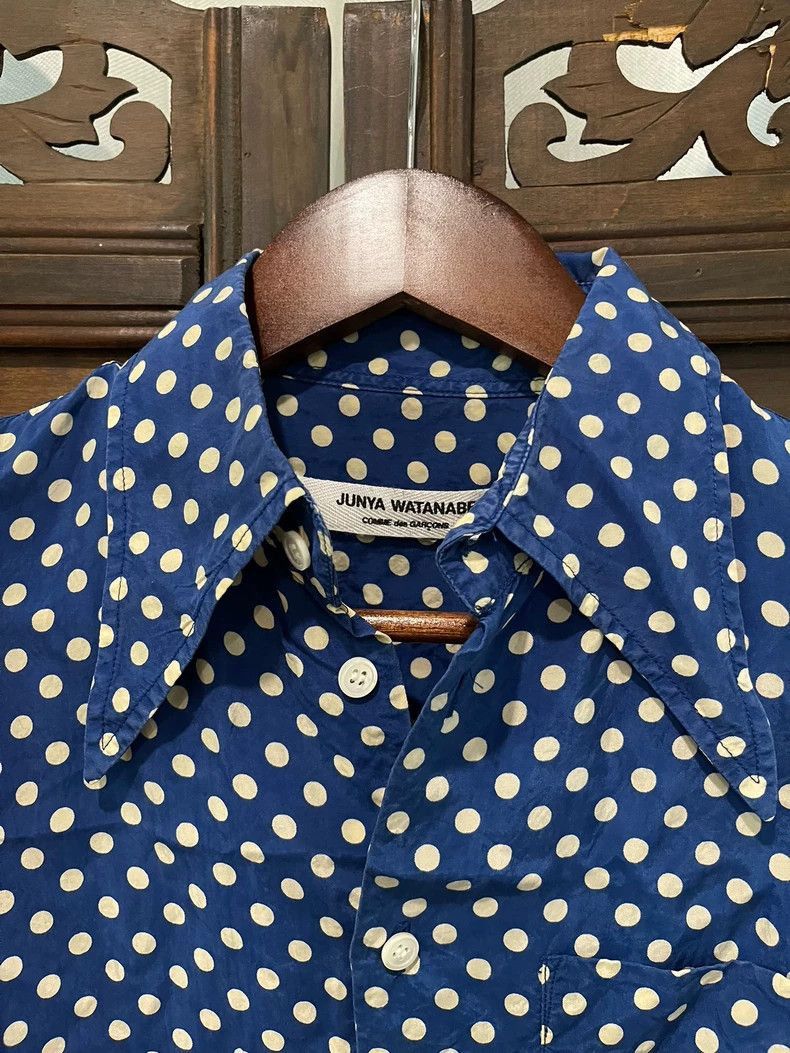 Junya Watanabe Junya Watanabe Blue Polka Dot Short Sleeve Shirt Size US M / EU 48-50 / 2 - 3 Thumbnail