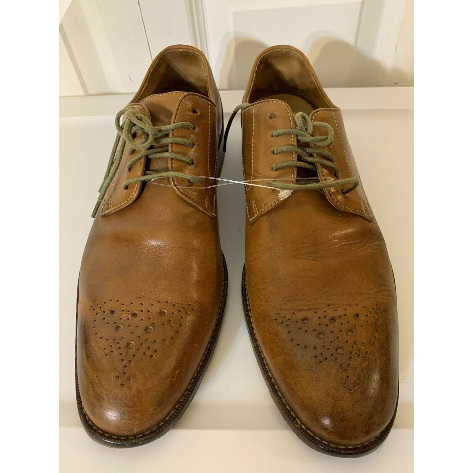 Joseph Abboud Joseph Abboud Oxfords Men’s Sz 9D Brown Leather Dress Shoes Size US 9 / EU 42 - 2 Thumbnail