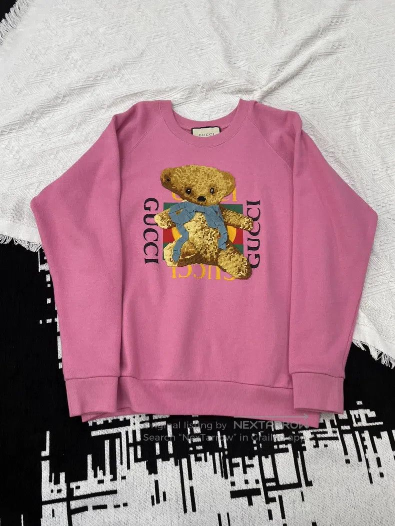 Gucci Gucci Pink Bear Sweatshirt Size XS / US 0-2 / IT 36-38 - 1 Thumbnail