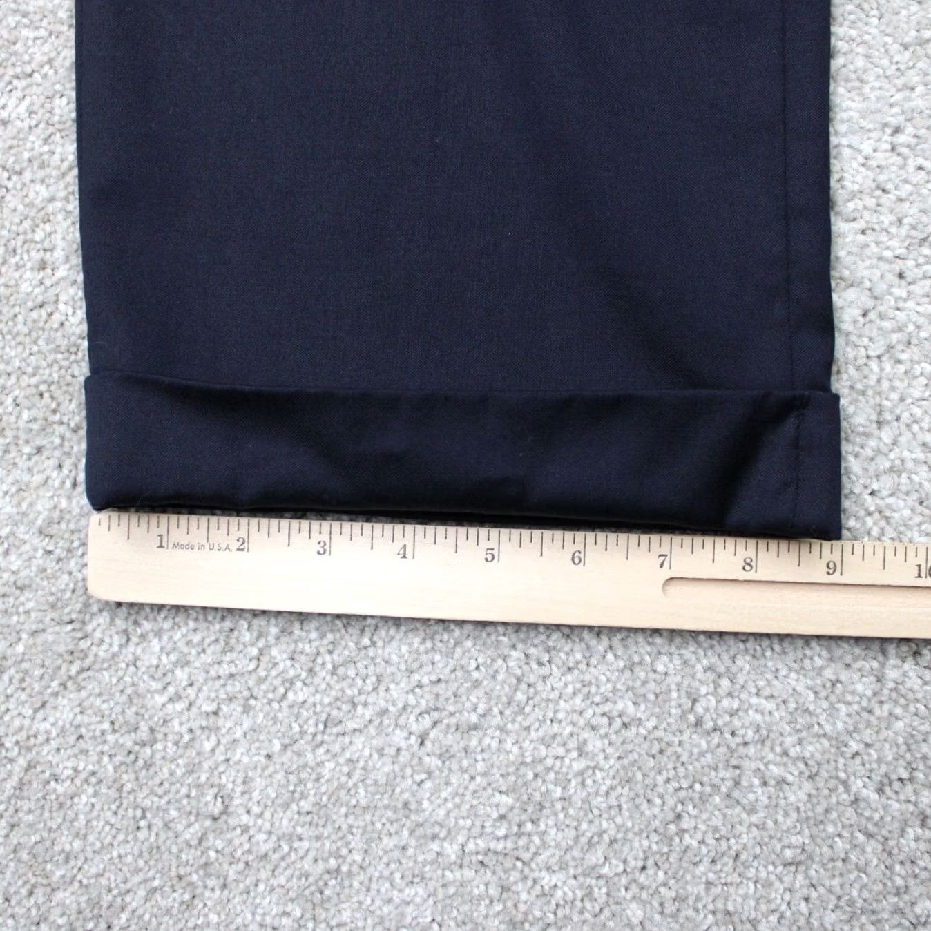Jos. A. Bank Jos. A. Bank Pants Mens 40x32 Blue Signature Collection 100% Wool Pleated Cuffed Dress Pants Size US 40 / EU 56 - 4 Thumbnail