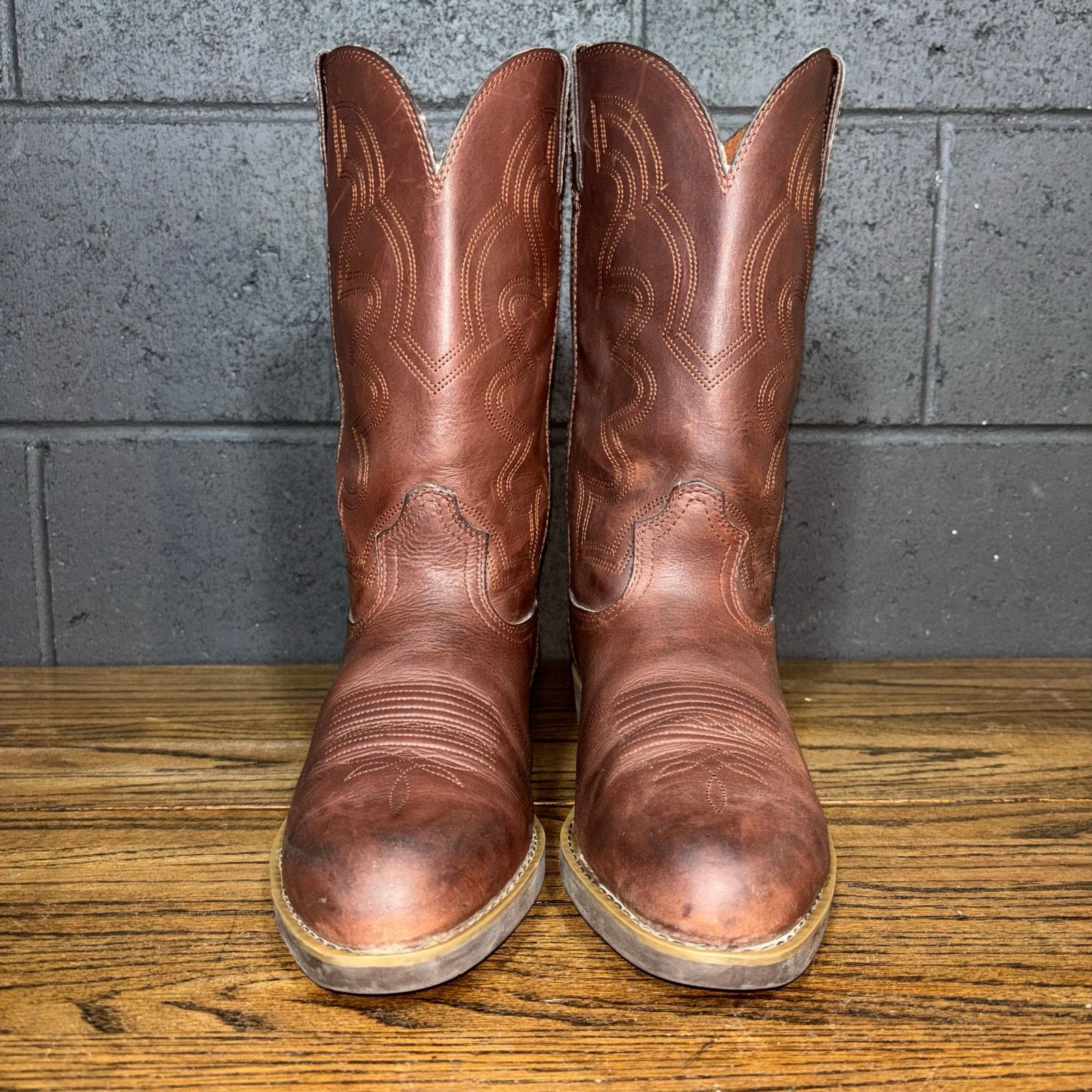 Durango Durango Wellington Steel Toe Work Boots Brown Leather 10.5D Size US 10.5 / EU 43-44 - 2 Thumbnail