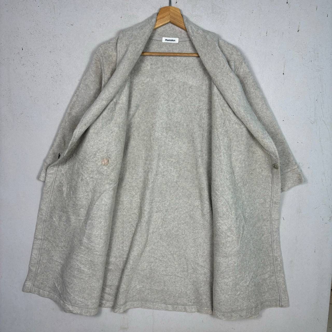 Issey Miyake Issey Miyake Plantation Fleece Jacket Shawl Collar Gray Size US M / EU 48-50 / 2 - 4 Thumbnail