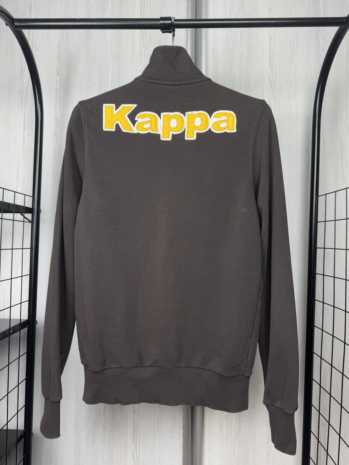 Kappa Kappa Brown vintage big logo full zip cotton pullover Size US L / EU 52-54 / 3 - 2 Thumbnail