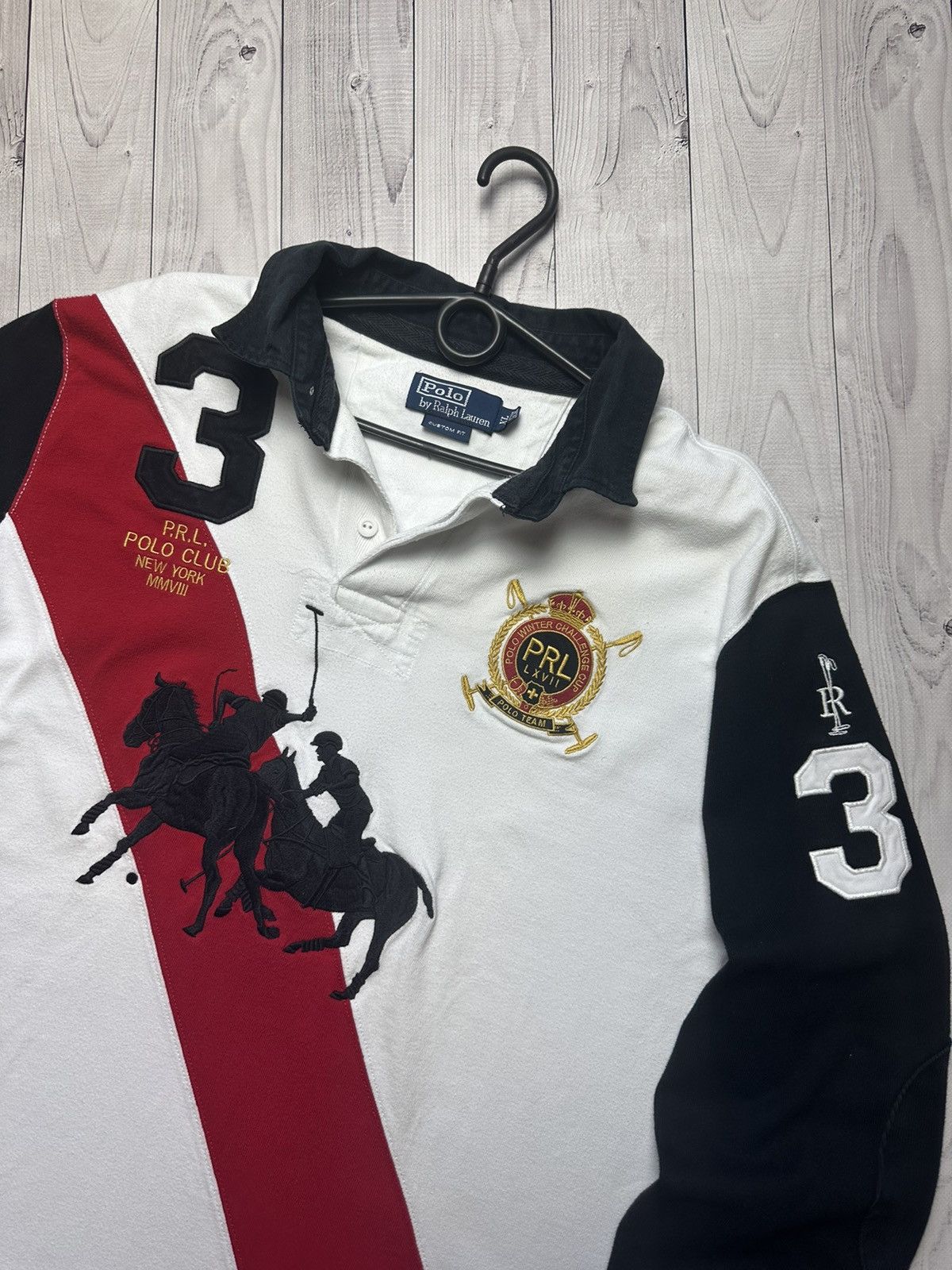 Polo Ralph Lauren × Vintage Vintage rugby shirt Polo Ralph Lauren big logo rare size L Size US L / EU 52-54 / 3 - 3 Thumbnail