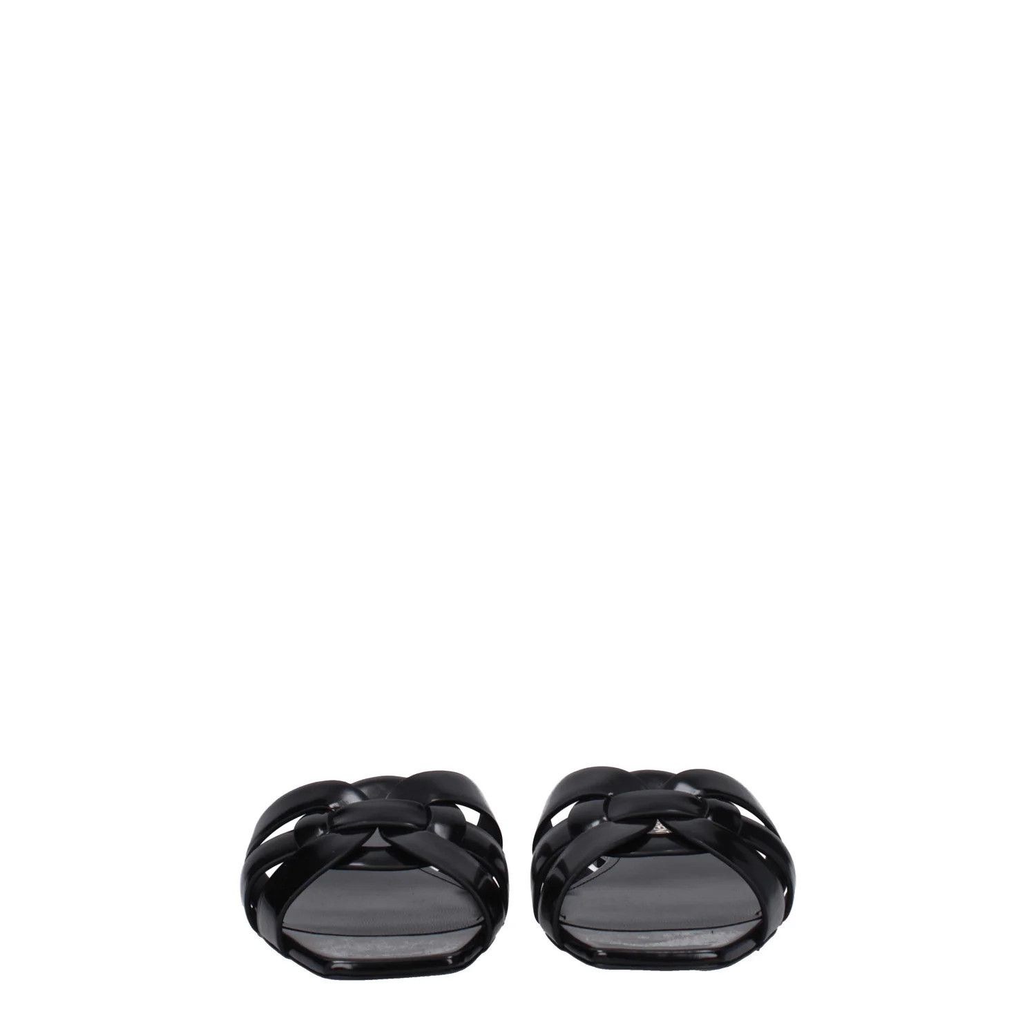 Saint Laurent Paris ob1o1e1124 Leather Slippers in Black Size US 7.5 / IT 37.5 - 3 Thumbnail