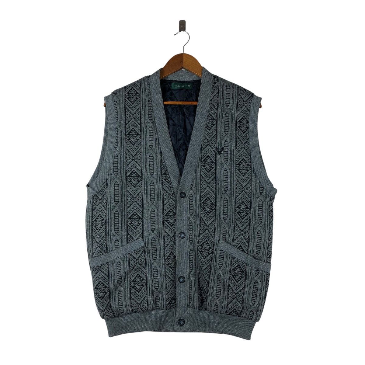 Lyle & Scott LYLE & SCOTT Knit Rare Design Vest Size US L / EU 52-54 / 3 - 1 Thumbnail