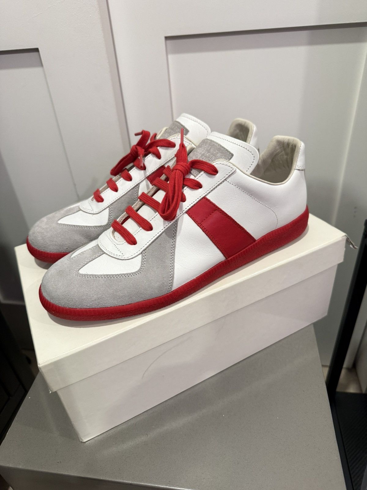 Maison Margiela Maison Margiela Red Replica Gat Size US 12 / EU 45 - 1 Thumbnail