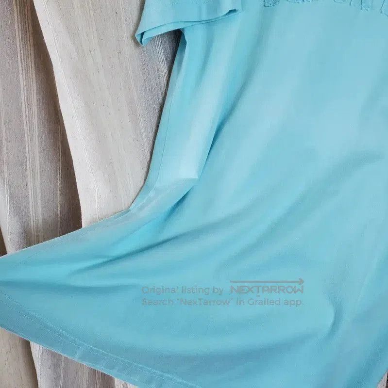 Burberry Burberry Summer Blue Cotton Short Sleeve T. Size US M / EU 48-50 / 2 - 7 Thumbnail