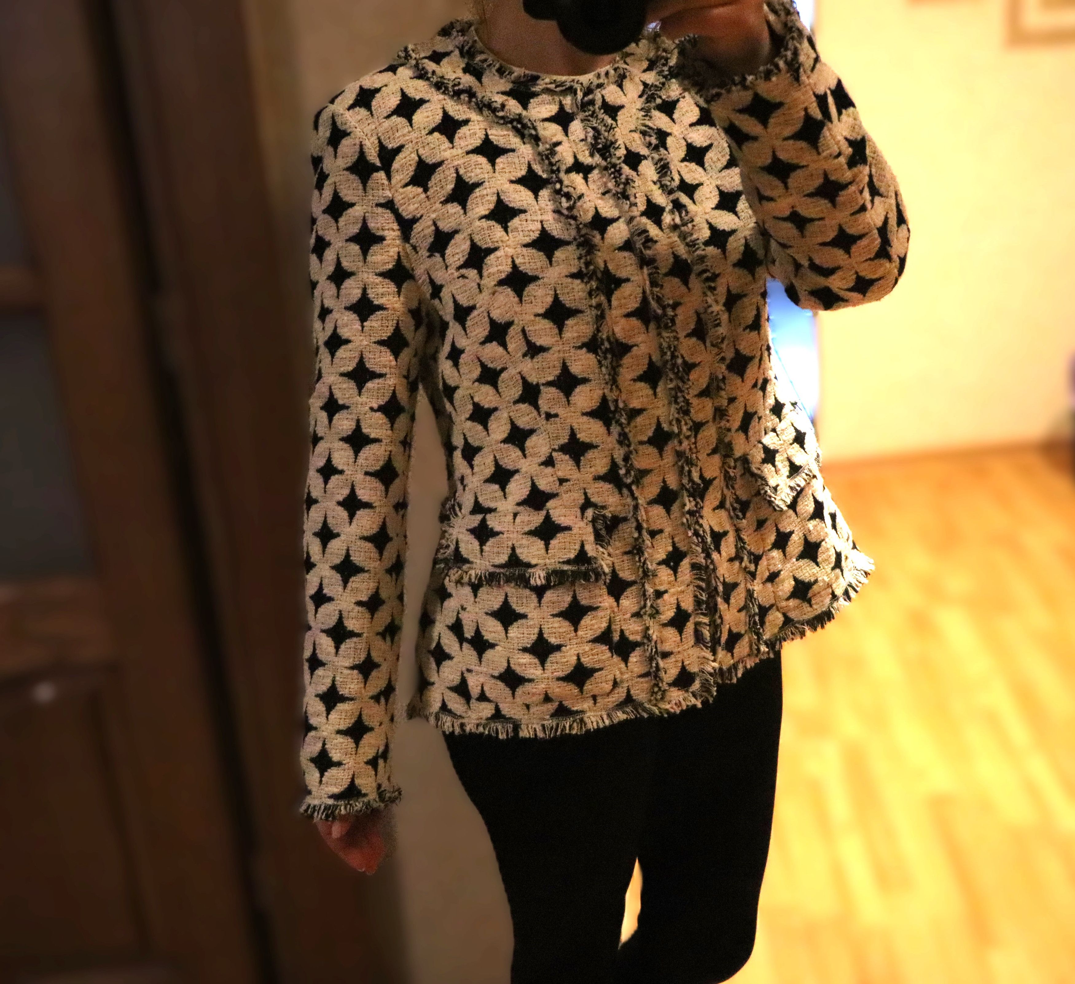 PURIFICATION GARCIA Purificacion Garcia womens jackets black white New Size M / US 6-8 / IT 42-44 - 1 Thumbnail