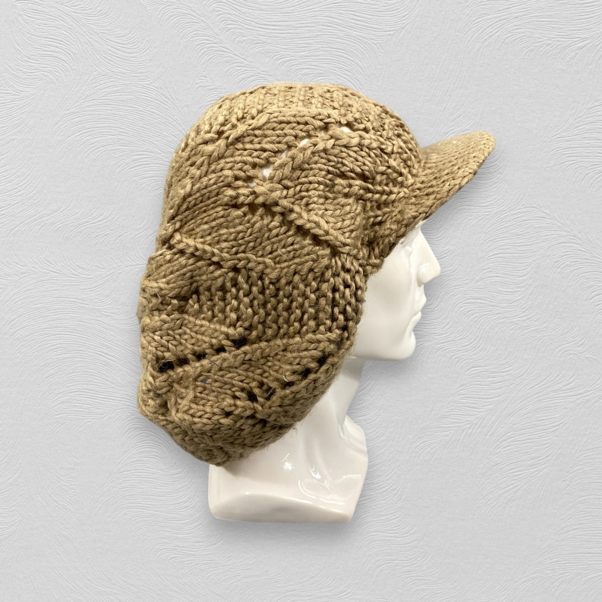 Japanese Brand Knitted Slouchy Beanie Hats With Brim -BN1031 Size ONE SIZE - 4 Thumbnail