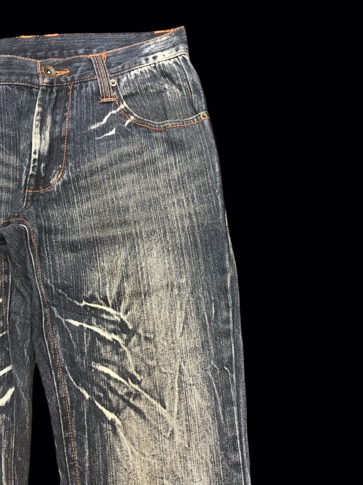 Japanese Brand 💥SICK💥CLONEDEVGRU Rare Thunder Fades Jeans F237 Size US 31 - 4 Thumbnail