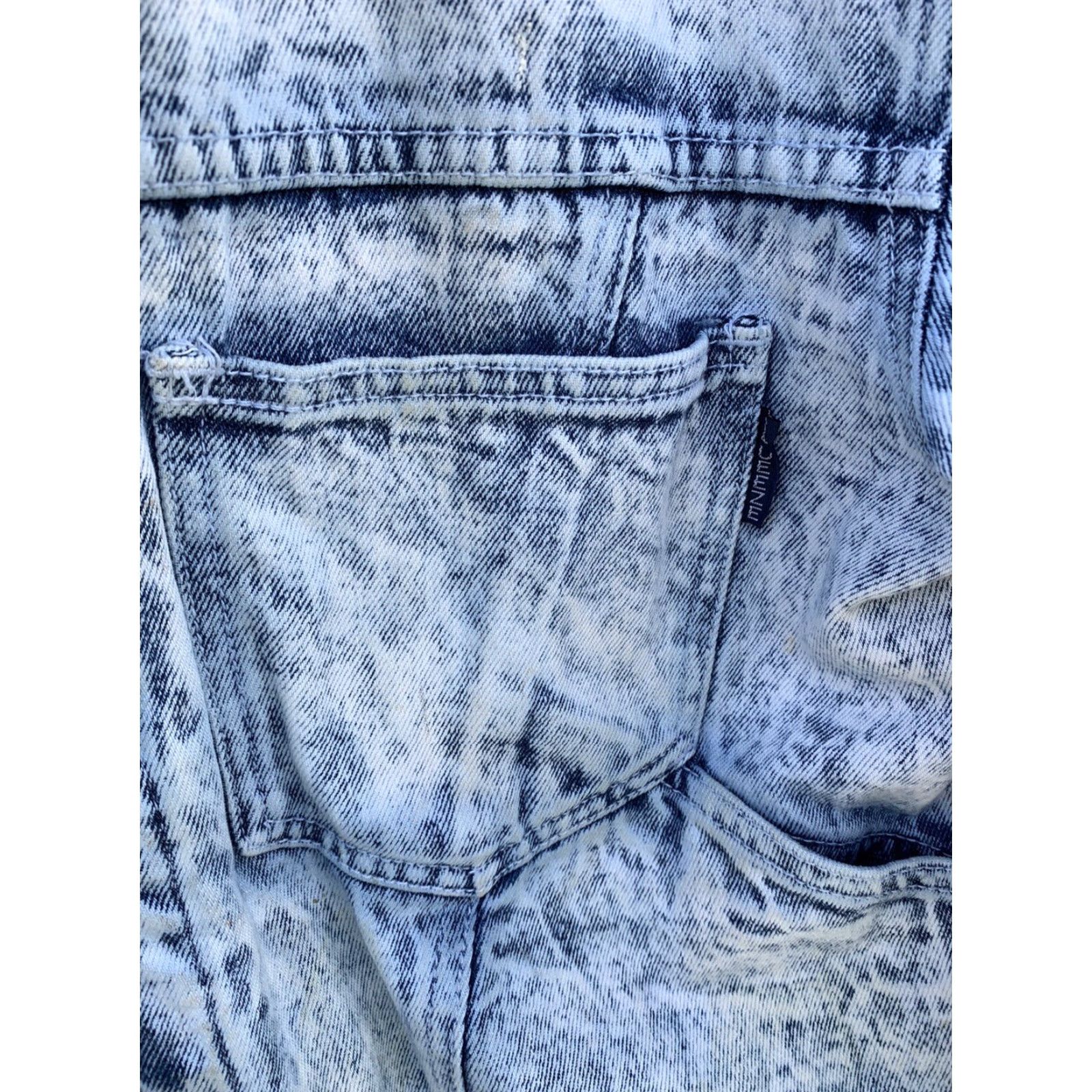 Vintage VINTAGE Squeeze Denim Ice Aged Jeans Jacket Blue 80s 90s Style Acid Wash Size L Grunge Mens Womens Boys Girls Denim Jacket Jeans Size US 33 - 6 Thumbnail