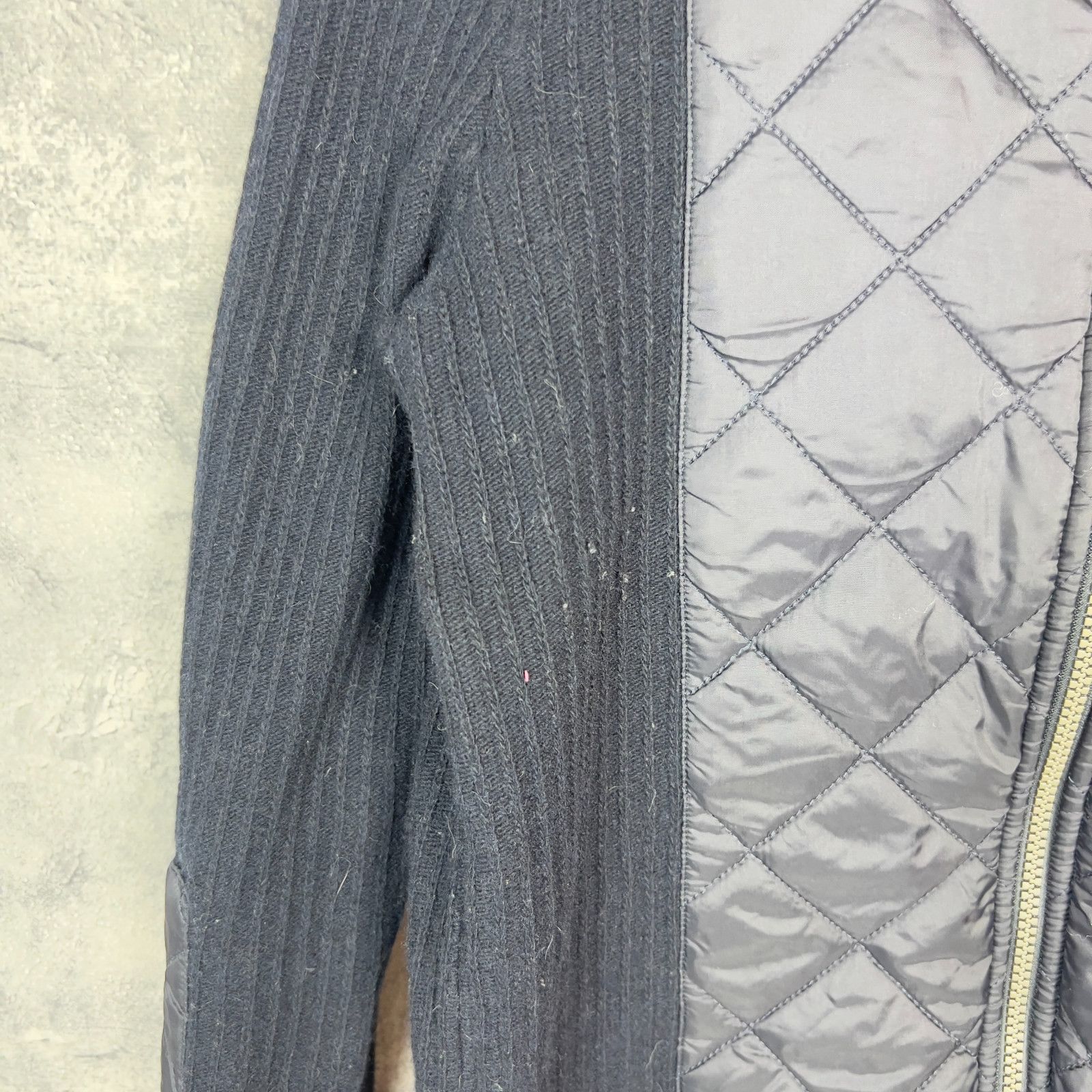 Barbour Barbour Jacket Knit Women's Size 10 Blue Wool Long Sleeve ` Size L / US 10 / IT 46 - 4 Thumbnail