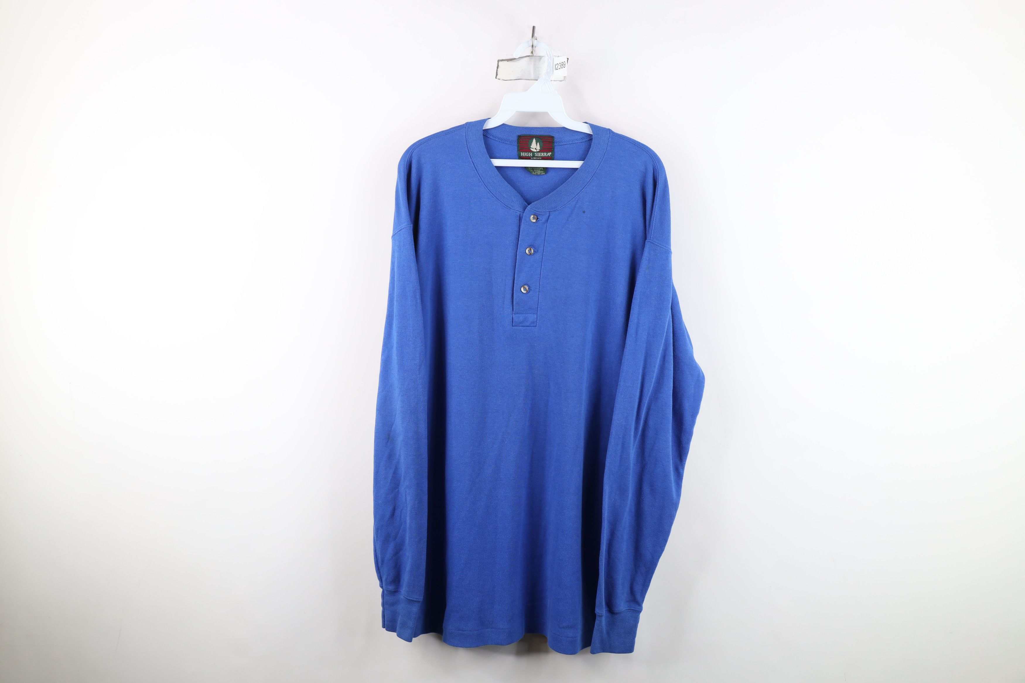 Vintage Vintage 90s Streetwear Soft Knit Long Sleeve Henley T-Shirt Size US XL / EU 56 / 4 - 1 Thumbnail