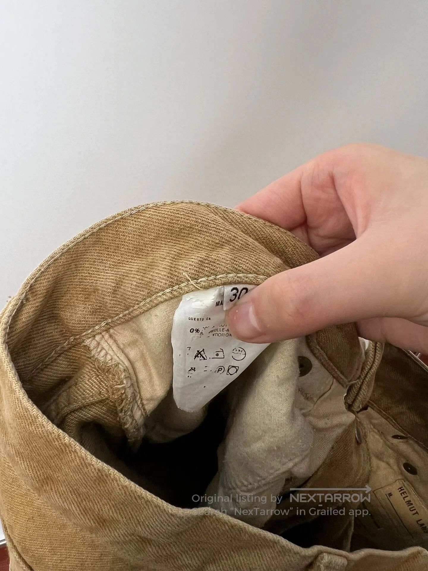 Helmut Lang Helmut Lang Brown-Yellow Straight-Leg Jeans. Size US 30 / EU 46 - 7 Thumbnail