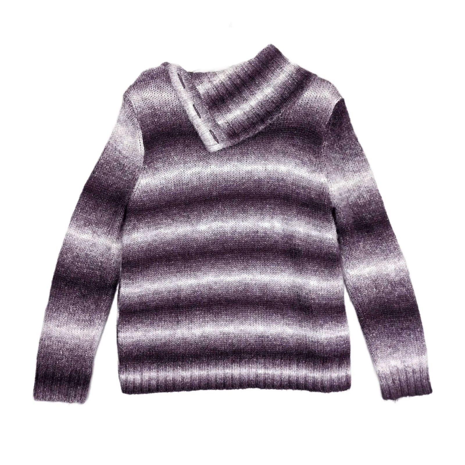 Jones New York Jones New York Sport Women's XL Purple Ombre Striped Sweater Size XL / US 12-14 / IT 48-50 - 2 Thumbnail