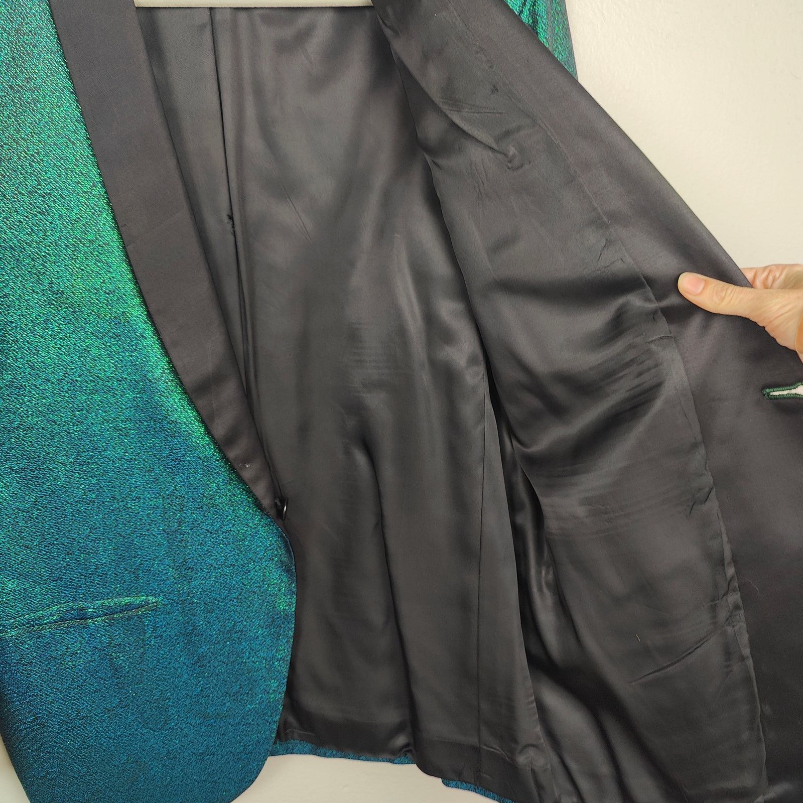 Other Vintage First Nighter Formals Blazer Mens 39R Green Blue Size 40R - 7 Thumbnail