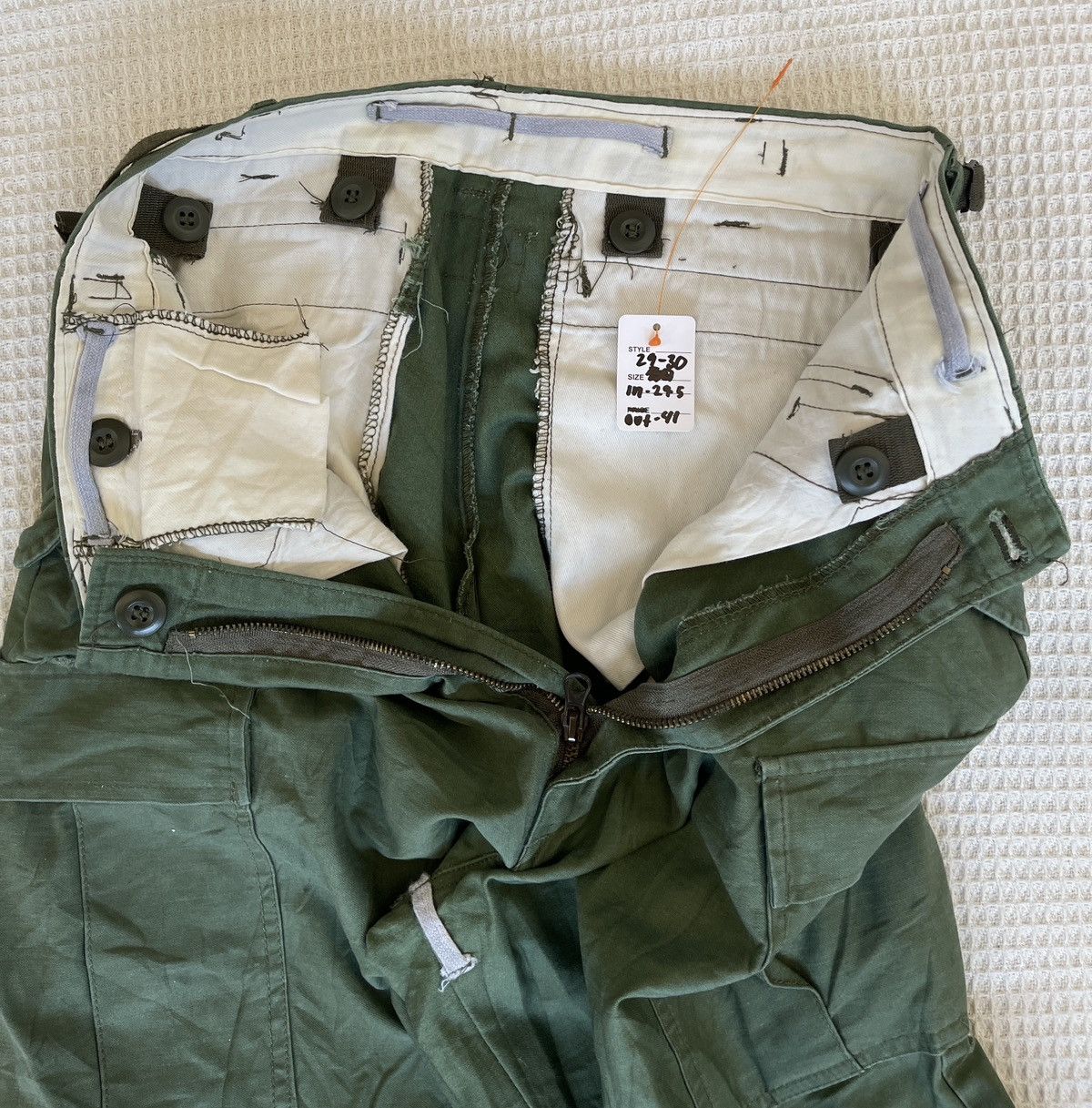 Buzz Rickson's Vintage 80’s🔥BUZZ RICKSON’S🔥Army Field Baggy Cargo Pants Size US 29 - 5 Thumbnail