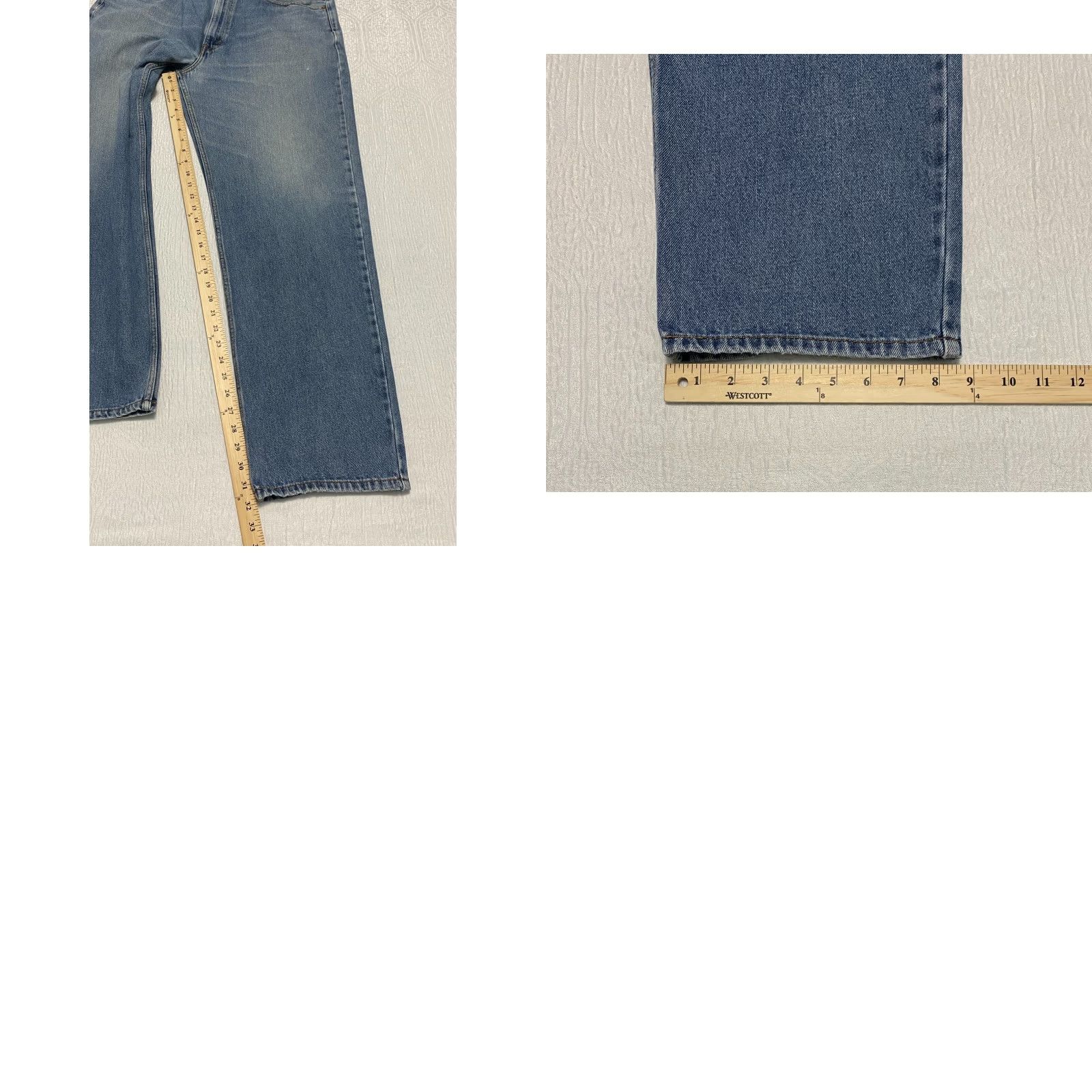 Levi's VINTAGE Levis 550 Jeans Mens 38×32 Blue Denim Relaxed Fit 5-Pocket Levi's 100% Cotton Jeans Mens Blue Denim Straight Size US 38 / EU 54 - 8 Thumbnail