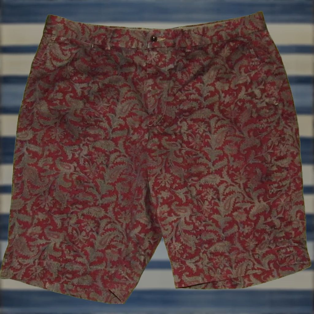 Ralph Lauren Vtg Polo Ralph Lauren Y2K Paisley 11" Chino Shorts 36 Mens Color Multicolor 36 Short, 11" Inseam, Waist 36 Size US M / EU 48-50 / 2 - 1 Thumbnail