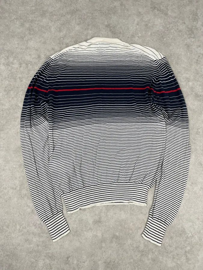 Dolce & Gabbana 2000s Dolce & Gabbana Navy & White Gradient Striped Sweater Size US S / EU 44-46 / 1 - 4 Thumbnail