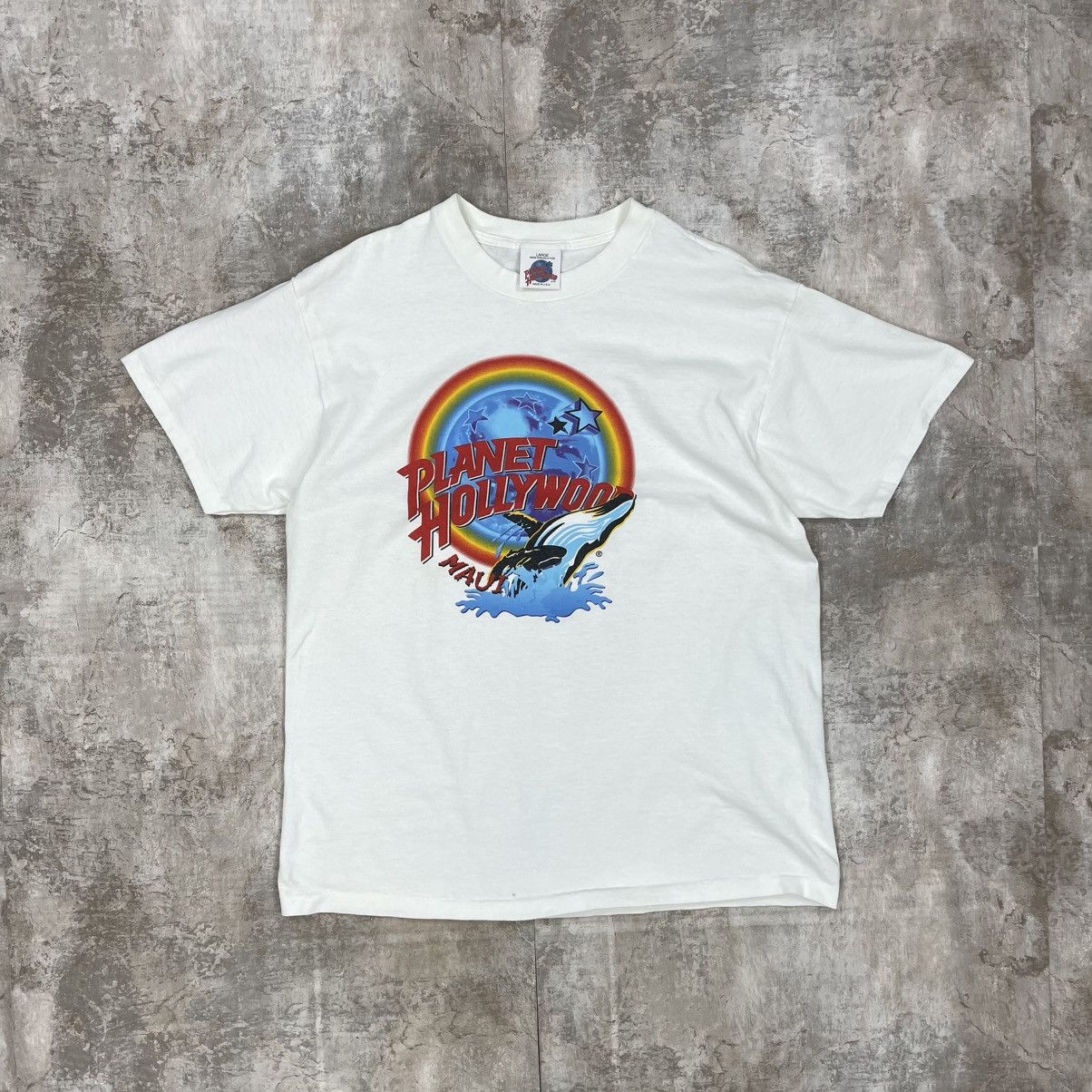 Planet Hollywood × Vintage VINTAGE 90s PLANET HOLLYWOOD MAUI SINGLE STITCH TEE Size US L / EU 52-54 / 3 - 1 Thumbnail