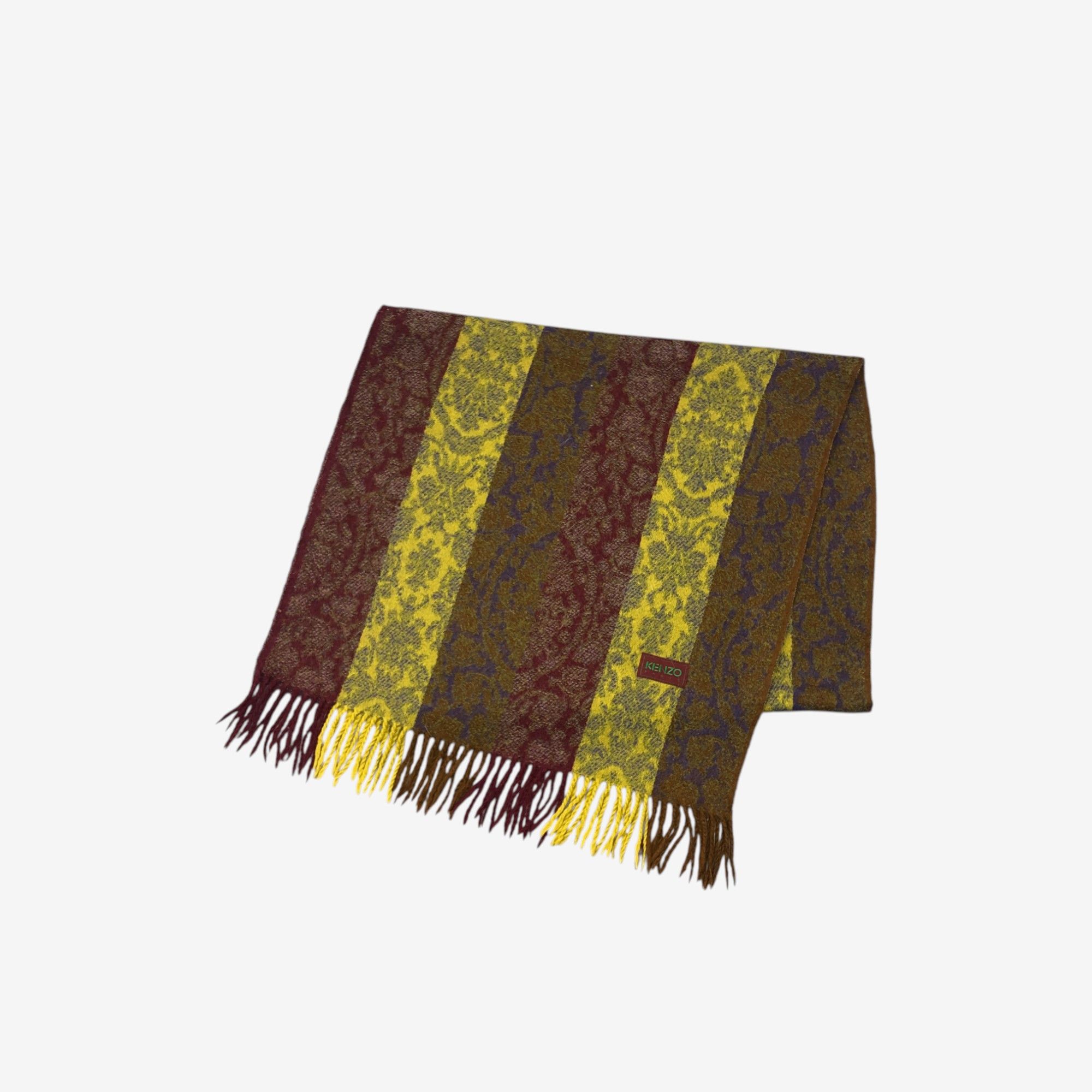 Kenzo Vintage Kenzo Scarf Muffler Wool Fringe Winter Scarves Size ONE SIZE - 3 Thumbnail