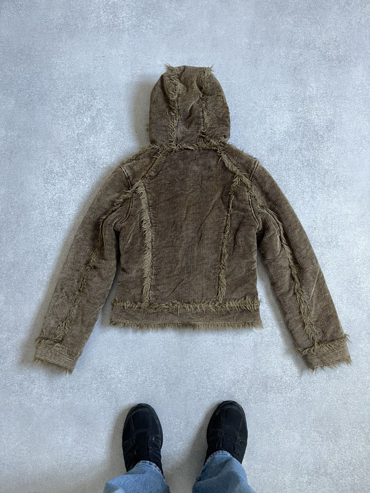 Hysteric Glamour Gipsy Vintage Y2k Faux Fur Archive Corduroy Hooded Jacket Size M / US 6-8 / IT 42-44 - 10 Thumbnail