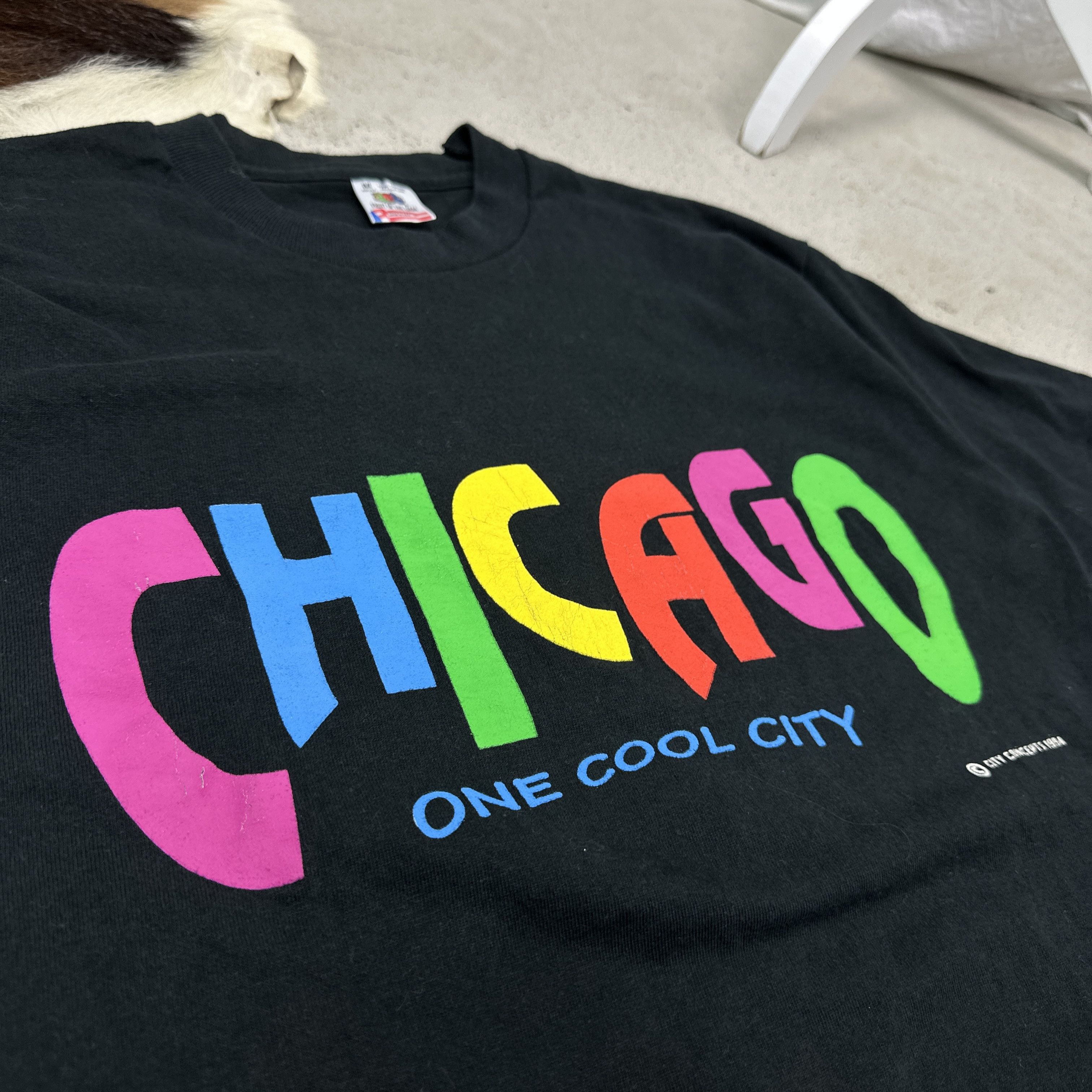 Vintage Vintage Casual Streetwear Chicago Printed T-shirt Y2K Size M / US 6-8 / IT 42-44 - 2 Thumbnail