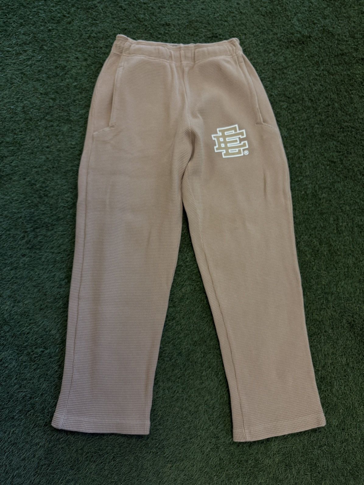 Eric Emanuel Eric Emanuel FW21 TAN Thermal Sweatpants Size (M) Size US 31 - 2 Thumbnail