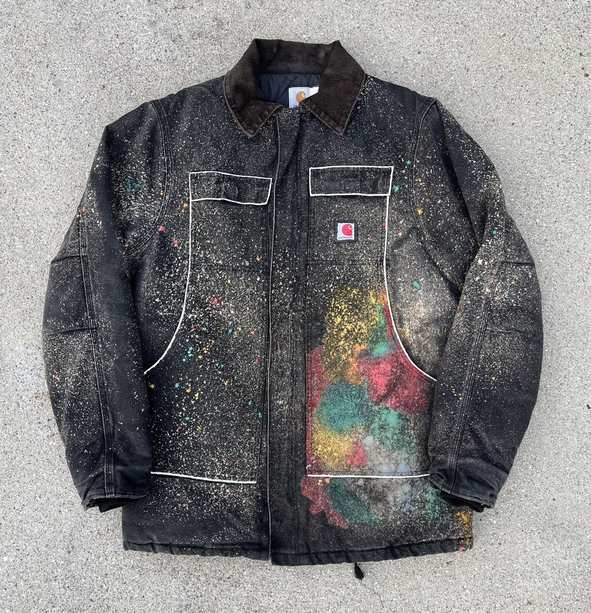 Carhartt Custom Vintage Carhartt Quilt Lined CQ196 Chore Coat Ranch Size US L / EU 52-54 / 3 - 1 Thumbnail