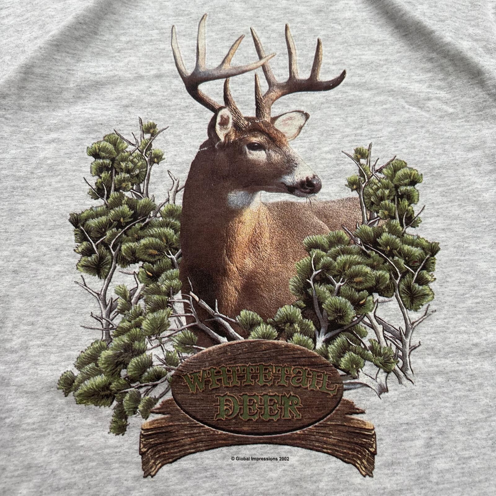 Gildan Vintage Y2K Whitetail Deer Arkansas Hunting Nature Shirt Size US XXL / EU 58 / 5 - 3 Thumbnail