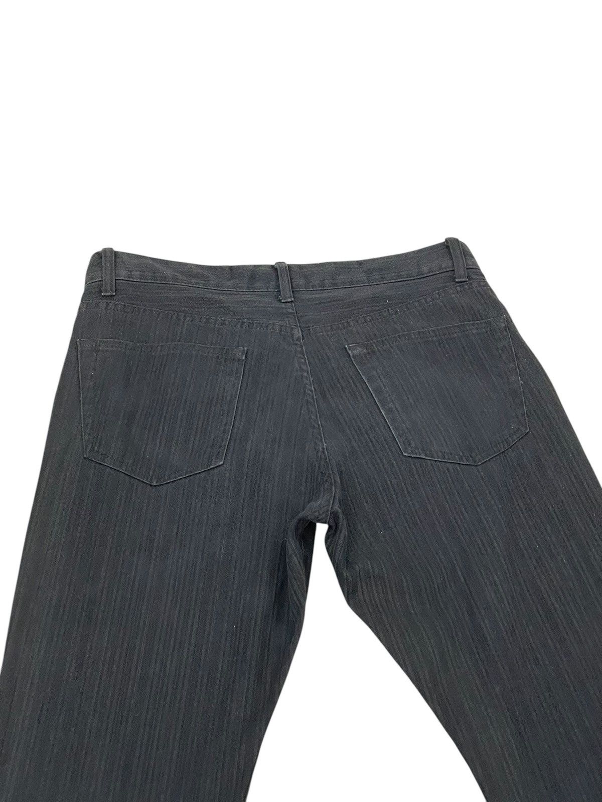 Japanese Brand Flare Jeans Mens Melrose Striped Boot Cut 8🟦 Size US 31 - 17 Thumbnail