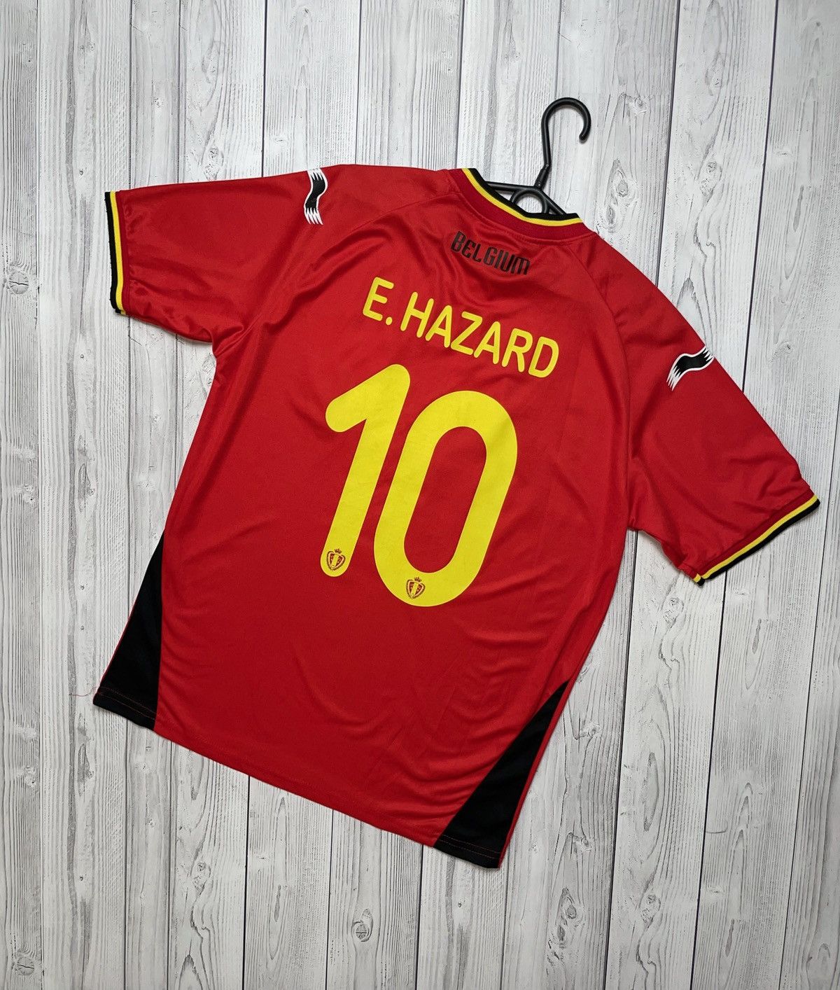 Vintage Belgium 10 Hazard soccer jersey size L rare