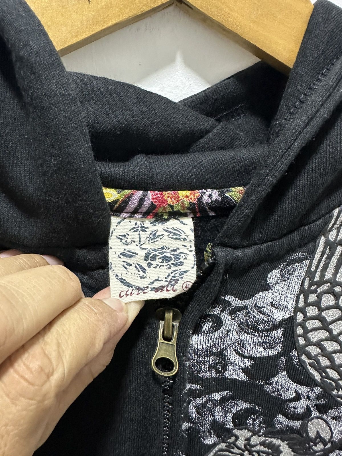 Japanese Brand Vintage Phoenix Full Print Zipper Hoodie Design Size US XL / EU 56 / 4 - 6 Thumbnail