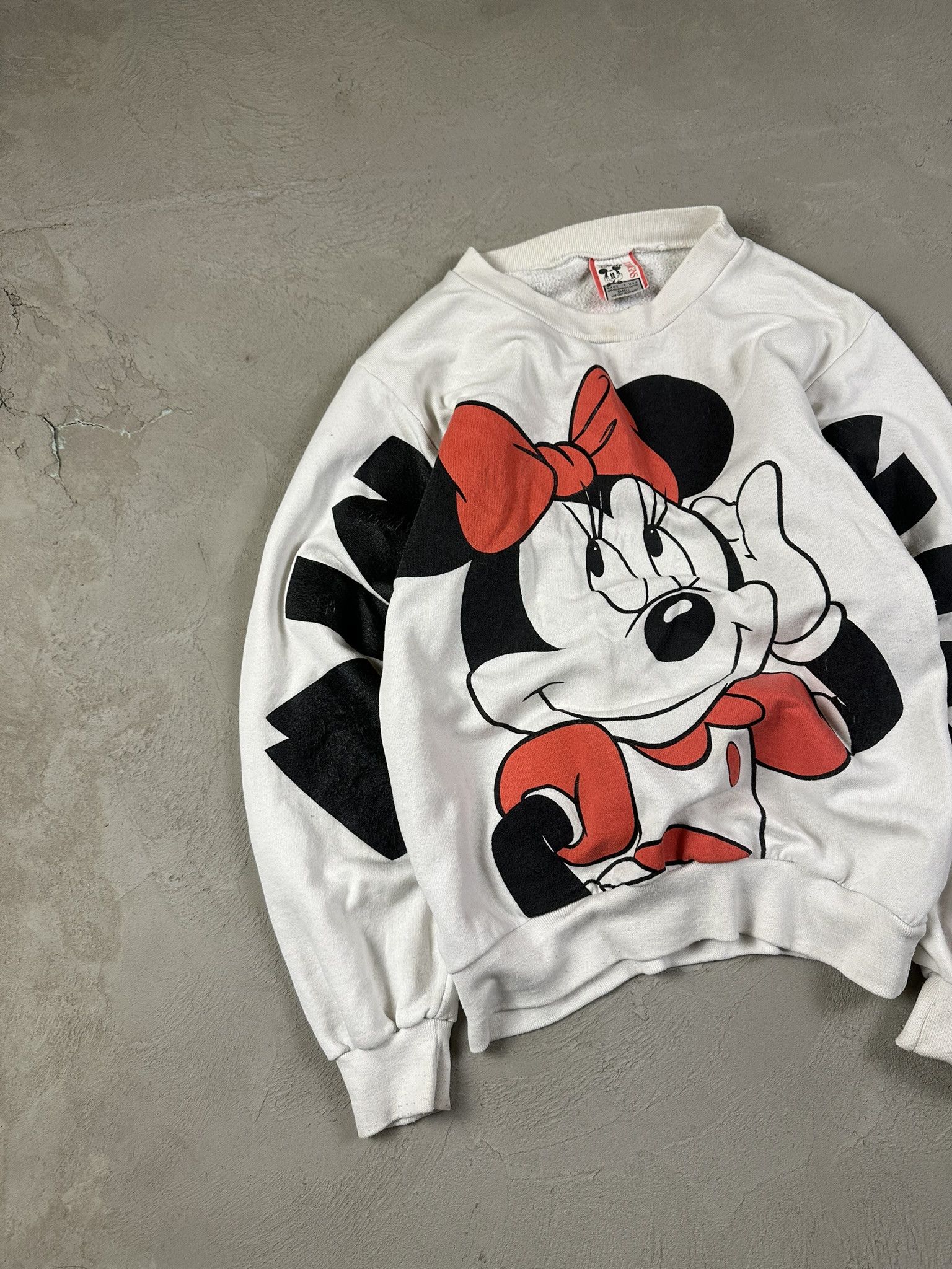 Cartoon Network × Disney × Vintage 90s Vintage Minnie Mouse Fullprint Sweatshirt Crewneck Rare Size S / US 4 / IT 40 - 3 Thumbnail