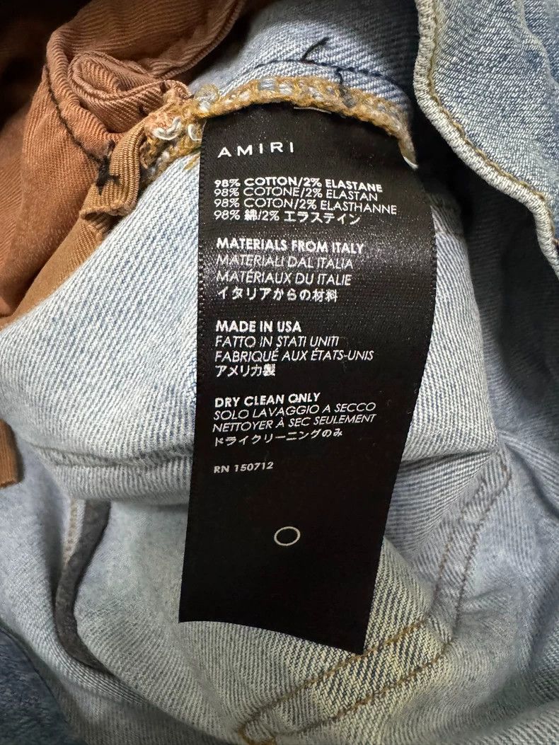 Amiri Amiri Artist Patched Blue Denim Size US 28 / EU 44 - 4 Thumbnail