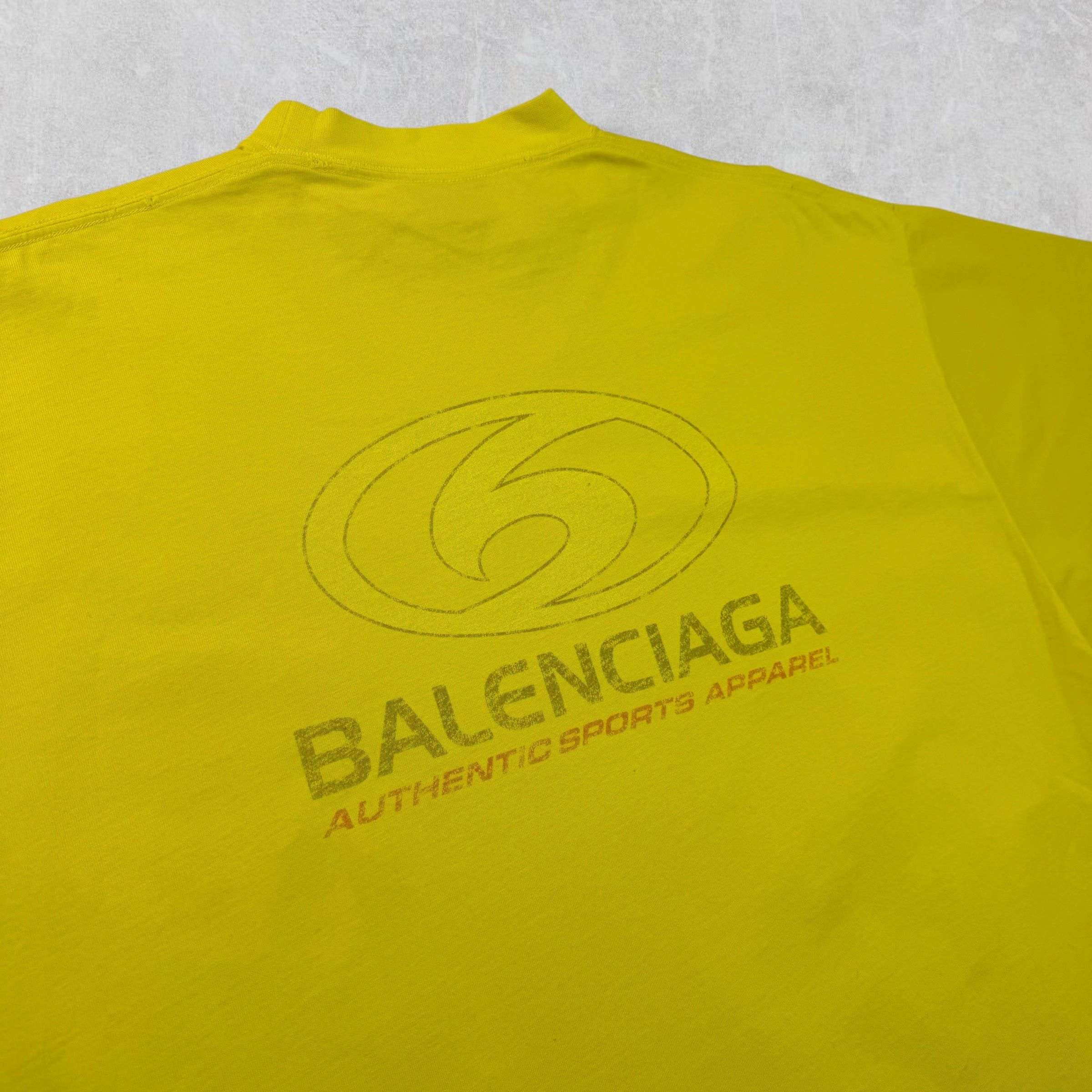Balenciaga Balenciaga Surfer Logo Tee Yellow 3 (XXL) Size US XXL / EU 58 / 5 - 4 Thumbnail
