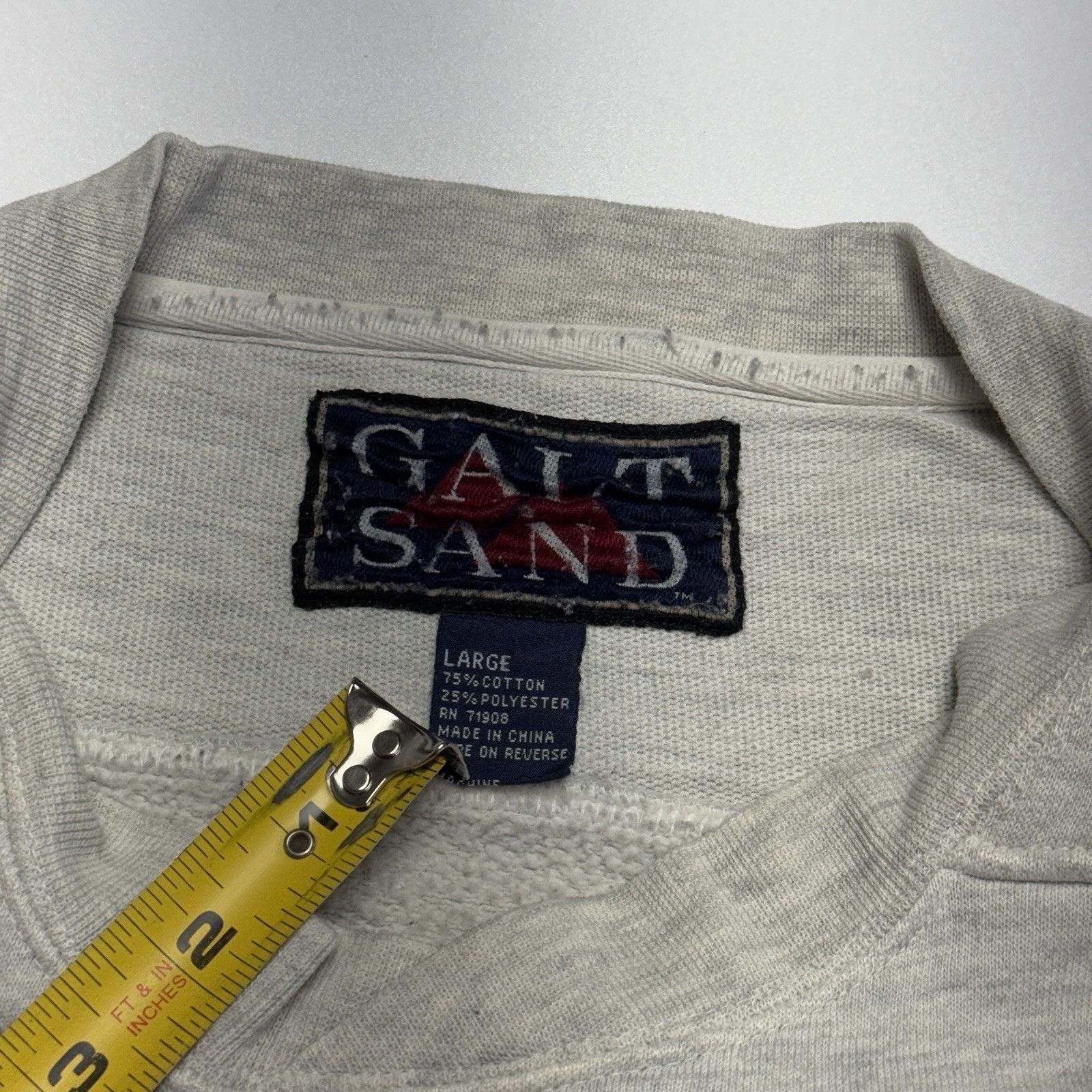 Vintage Vintage Iowa Galt Sand Crew Neck Sweatshirt Mens Large Gray Size US L / EU 52-54 / 3 - 7 Thumbnail