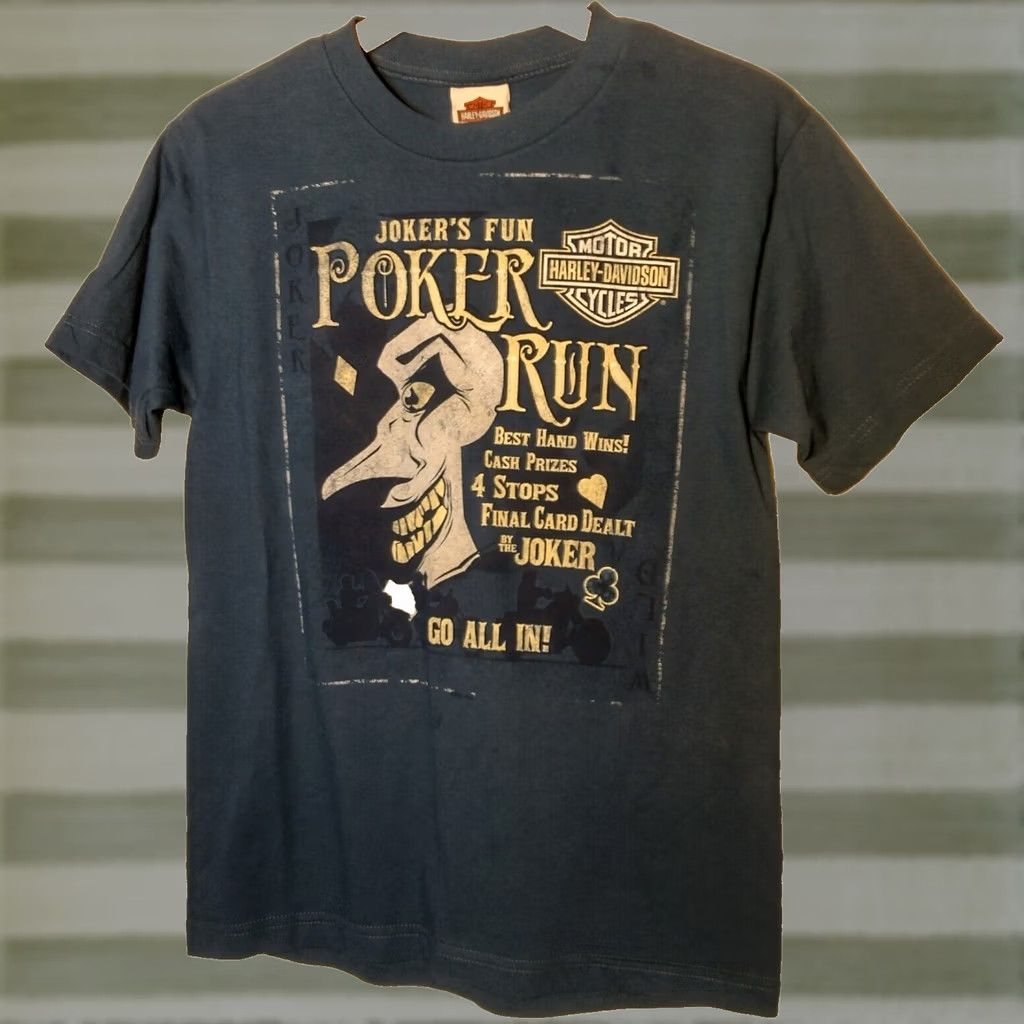 Harley Davidson Harley-Davidson Batman Shirt Small Blue Mountaineer Joker Run T-Shirt Size US S / EU 44-46 / 1 - 1 Thumbnail