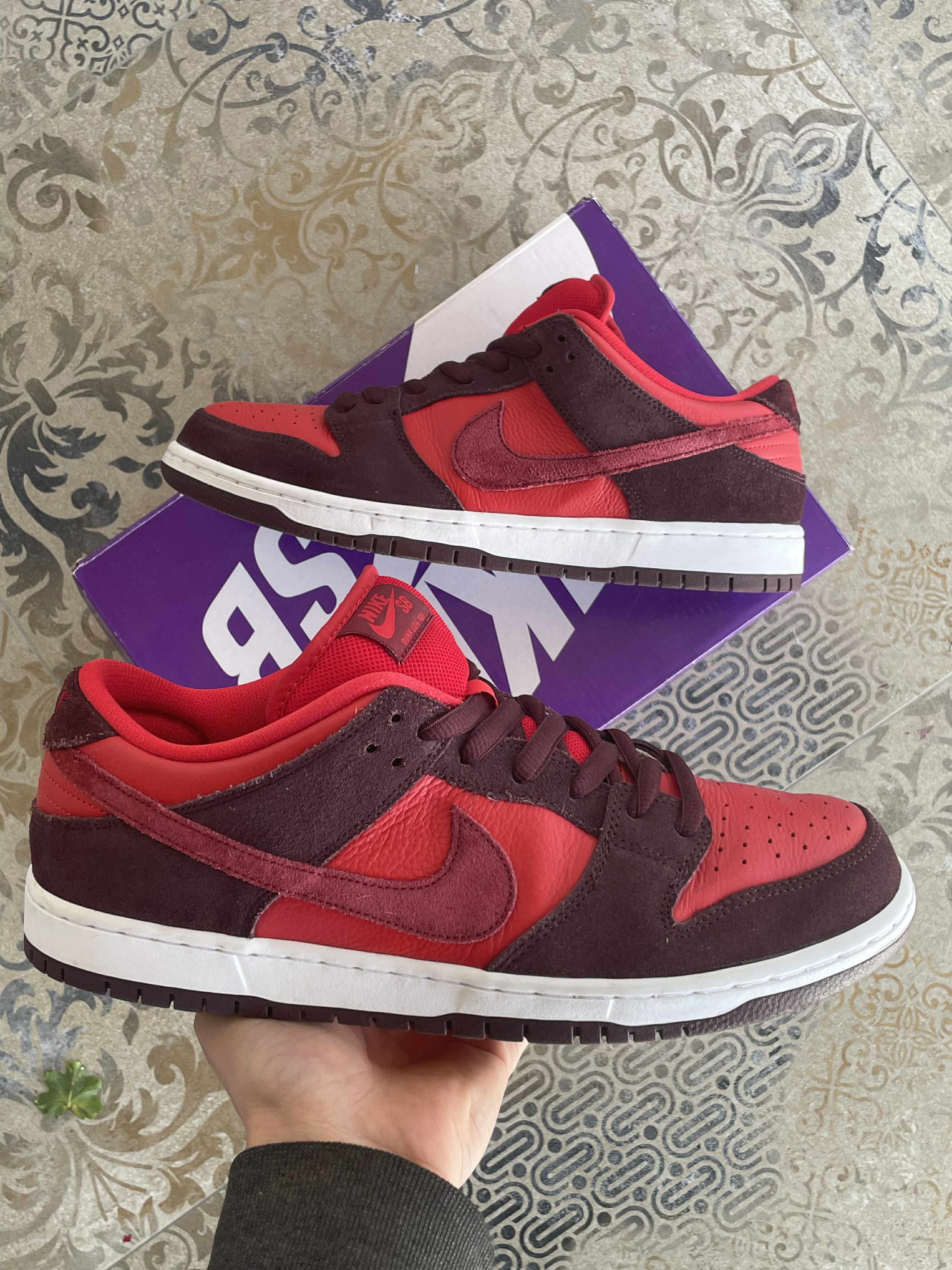 Nike Dunk Sb Low Cherry Red US12 EU 46 UK 11