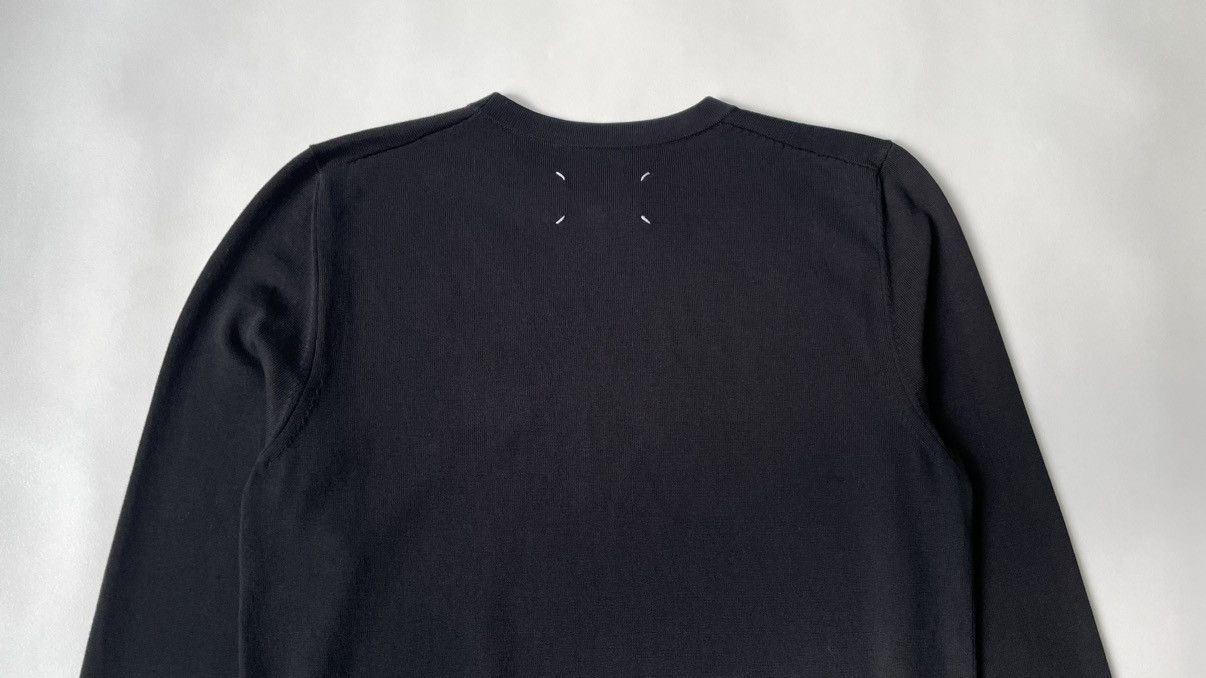 Maison Margiela S/S 16 Swirl Sleeve Black Sweater Size US M / EU 48-50 / 2 - 10 Thumbnail