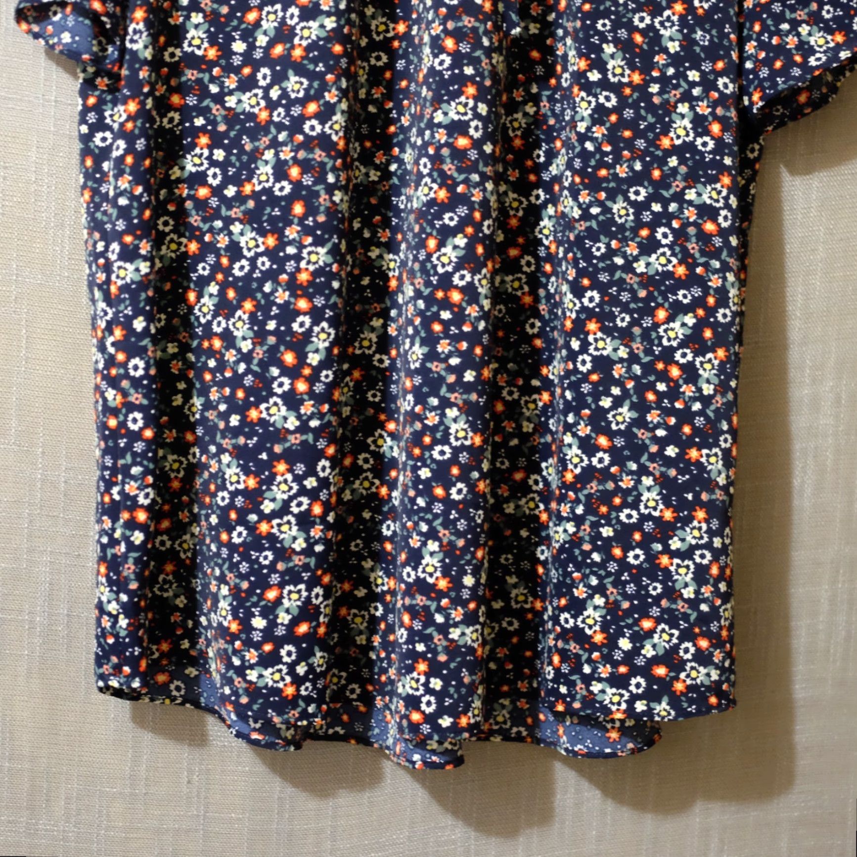 Vintage EUC Anydoll Blouse Floral Lightweight Stretch Poly/Spandex Womens XL #A13-16 Size XL / US 12-14 / IT 48-50 - 4 Thumbnail